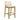 Yaneli - Contemporary Natural Wood Bar Height Kitchen Bar Stool