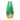 Glass 19" Gold Dipped Vase - Green