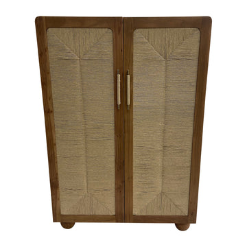 60" Acacia Wood Armoire - Brown