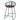Zudora - Counter Height Chair (Set of 2) - Synthetic Leather & Black