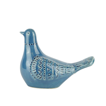 Ceramic Dove Figurine 8" - Blue