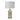 29" Dahlia Flower Applique Table Lamp - Cream / Gold