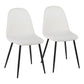 Pebble - Chair - Black Steel (Set of 2)