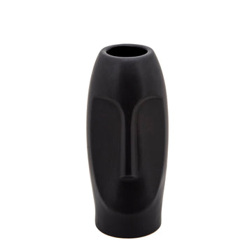 Face Vase 10" - Black