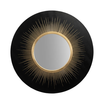 Shining Circle Mirror - Black / Gold