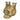 Skull With Crown - Gold
