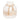 Wood 8" Round Ridged Vase With Tassels - White