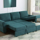 Samantha - Upholstered Storage Sleeper Sectional Sofa