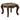 Mehadi - End Table - Marble Top & Walnut