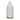 Clay 16" Flat Ribbed Bottle Vase Exposed Bottom - White