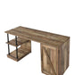 Canna - Writing Desk - Rustic Oak & Black Finish