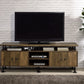 Ensata II - TV Stand - Rustic Oak & Black Finish