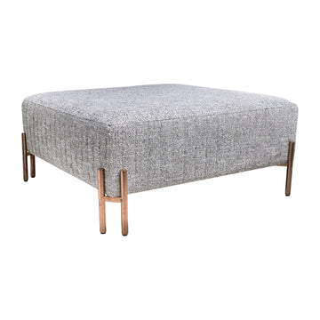 Square Ottoman - Silver