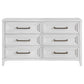 Marielle - 6-Drawer Bedroom Dresser - Distressed White