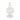 Glass Bubble Taper Candle Holder 7" - Clear