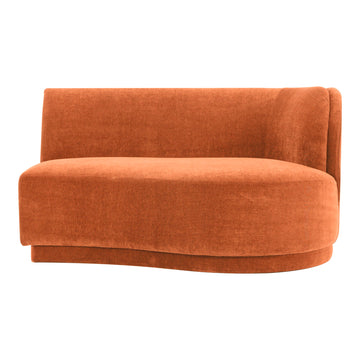 Yoon - Right Chaise - Fired Rust