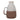 Ceramic Vase With Handle 9" - Ivory / Brown