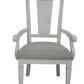 Katia - Arm Chair (Set of 2) - Light Gray & Weathered White