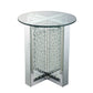 Nysa - End Table - Mirrored & Faux Crystals - 23"