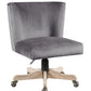 Cliasca - Office Chair - Gray Velvet