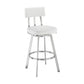 Benjamin - Swivel Stool - Brushed Steel Legs