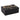 11" x 8" Faux Leather Snake Box - Black / Gold