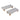 14" / 16" Marble Scallop Trays Wood Ball Feet (Set of 2) - Gray