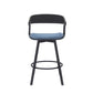 Athena - Swivel Black Metal Stool