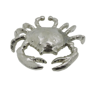 7" Crab Deco Metal - Silver