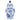 Ceramic Asstd Flowers Temple Jar 10" - Blue