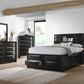 Briana - Wood Storage Bookcase Bed