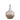 16" Gabruelle Small Bottle With Topper - White