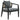 Wood Woven Back Accent Chair - Textured Black