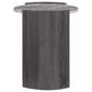 Gladstone - Round Faux Marble Top End Table - Distressed Gray