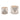 Triangle Dots Planter With Saucer 5 / 6" (Set of 2) - White