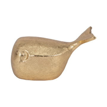 8" Whale Tabletop Decor - Gold