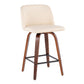 Toriano - Counter Stool With Square Footrest Set