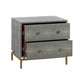 Pesce - Shagreen Nightstand - Gray