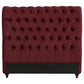Devon - Upholstered Queen Headboard - Wine Red