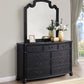 Celina - 9-Drawer Dresser With Mirror - Black