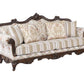 Nayla - Sofa - Pattern Fabric & Walnut Finish