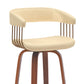 Topanga - Swivel Walnut Wood Stool