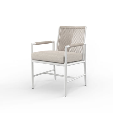 Sabbia - Dining Chair, No Welt - Echo Ash / White