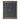 28" x 35" Paper Mache Wall Art With Wooden Frame /Glass - Dark Gray