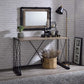 Jodie - Console Table - Rustic Oak & Antique Black Finish