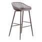 Piazza - Outdoor Barstool Barstool (Set of 2) - Gray