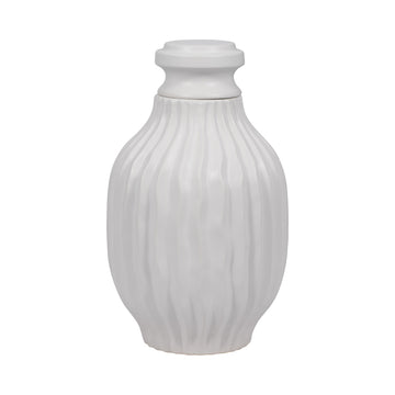 Fenton Small Ceramic Lidded Jar - White