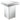 Elora - Square Mirrored Accent Side Table - Silver
