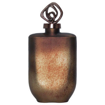 Availa Small Bottle With Topper 14" - Bronze