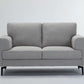 Kyrene - Loveseat - Light Gray Linen